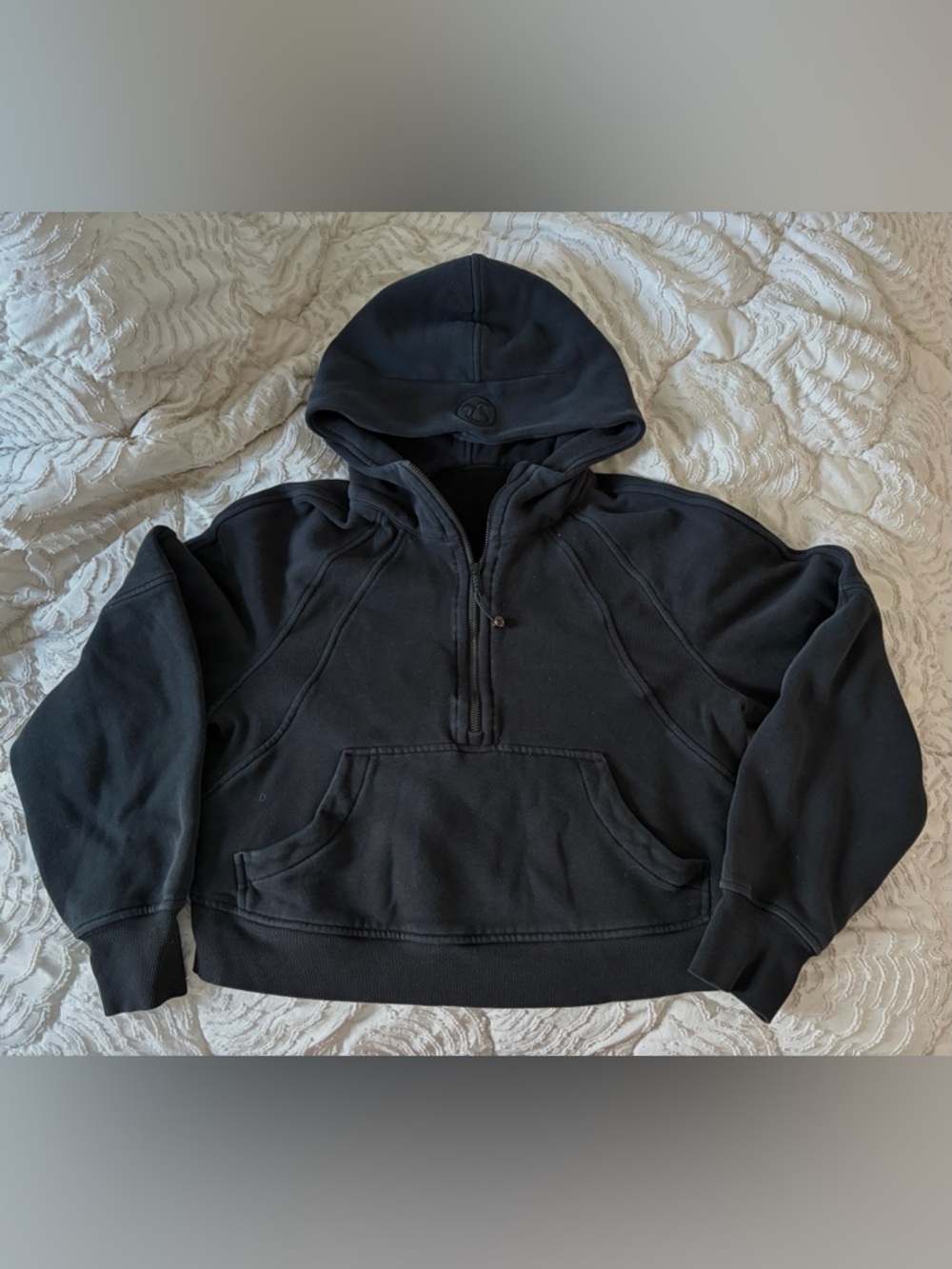 lululemon athletica Black Half-Zip Hoodie - Picture 1 of 2